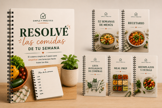 Sistema Resolvé las comidas de tu semana + bonos